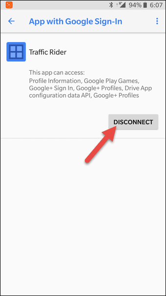 Отозвать доступ к сторонним приложениям для учетной записи Google 3