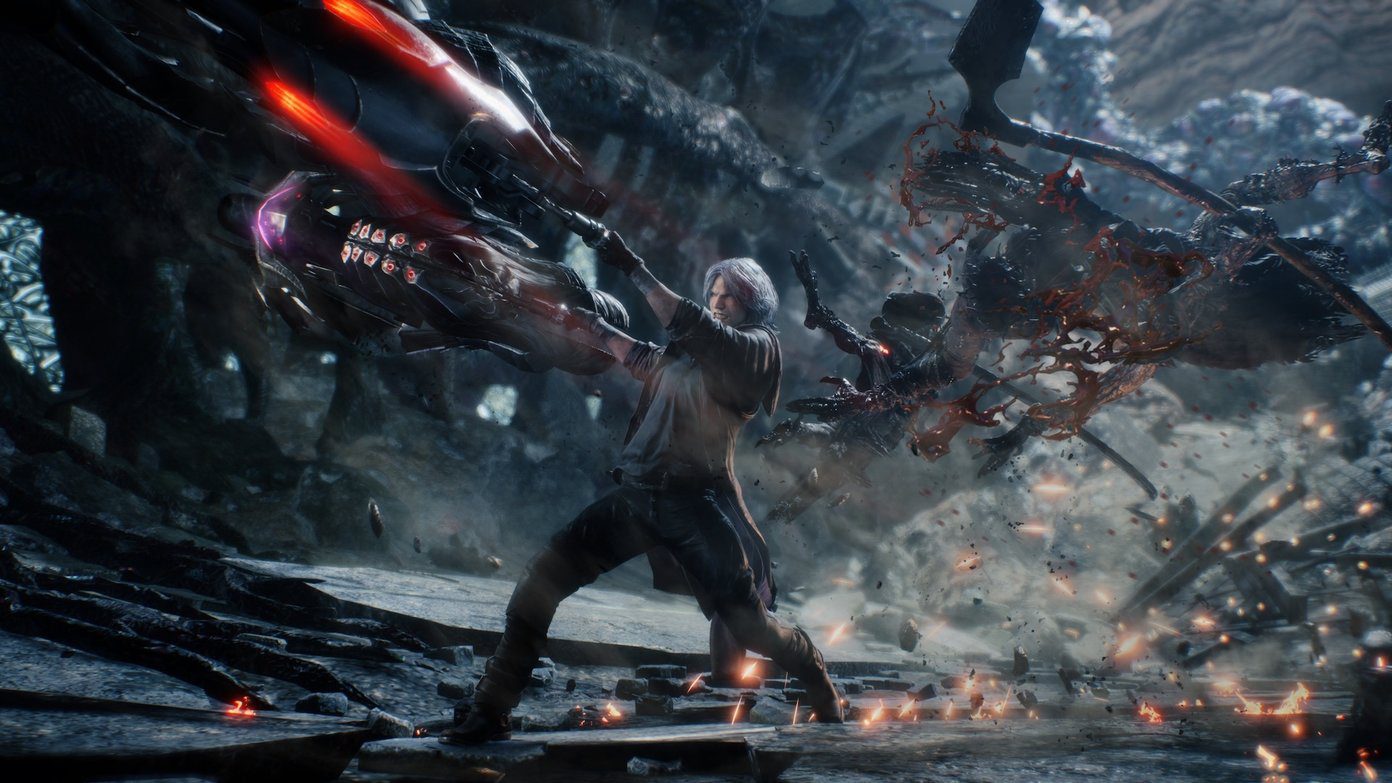 Devil May Cry 5 Обои 4K Данте Слэш