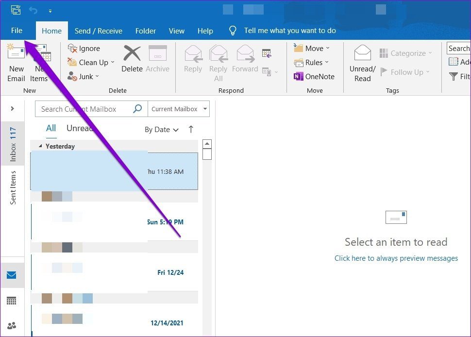 Приложение Outlook