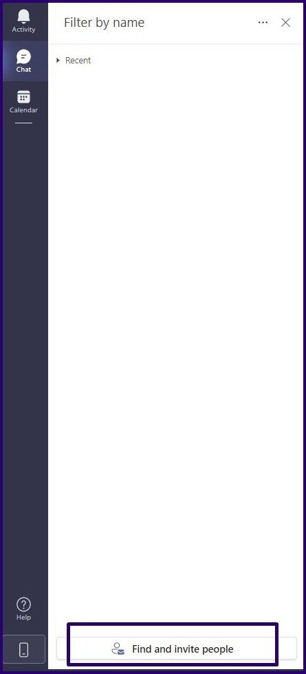 Как добавить контакты в Microsoft Teams шаг 2