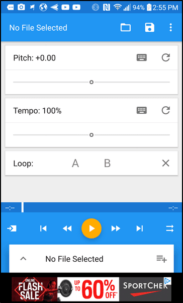 Music Speed ​​Changer Главная
