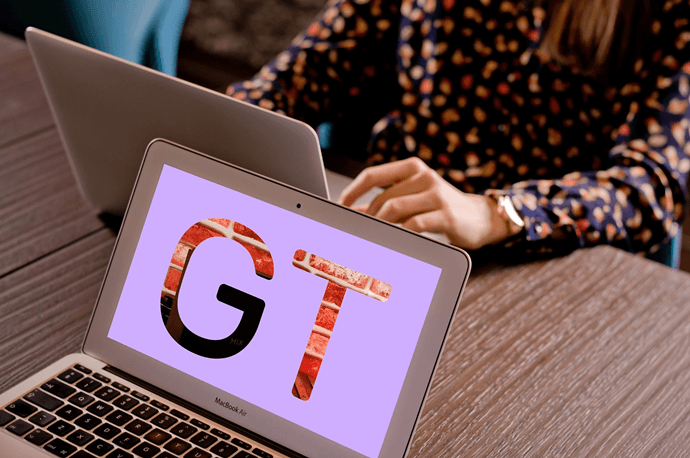 Сделать прозрачным текст Gimp 1