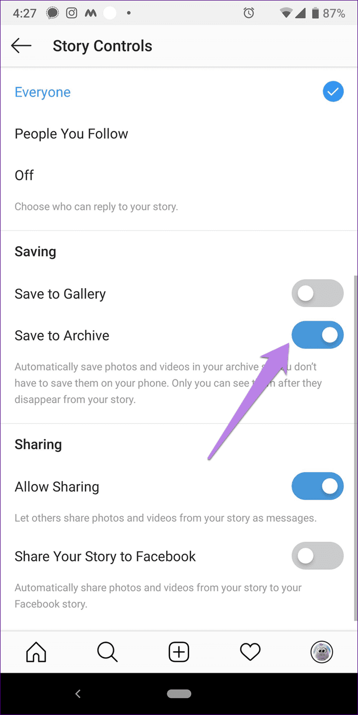 Удаление из Instagram против архива 10