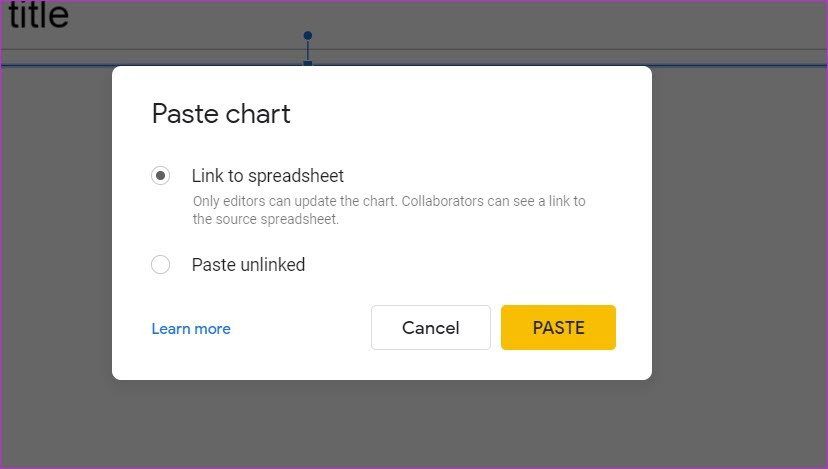 Как добавить диаграммы и диаграммы в Google Slides 9