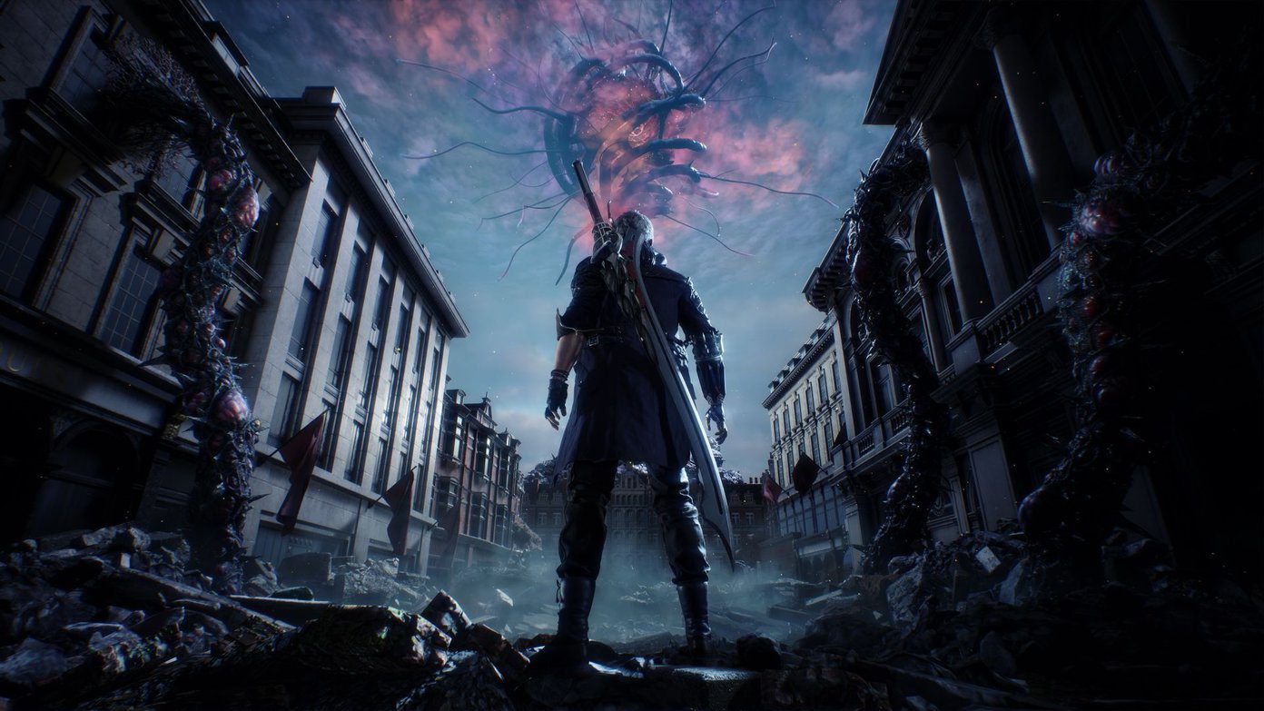 Devil May Cry 5 Обои 4K Nero Gazing