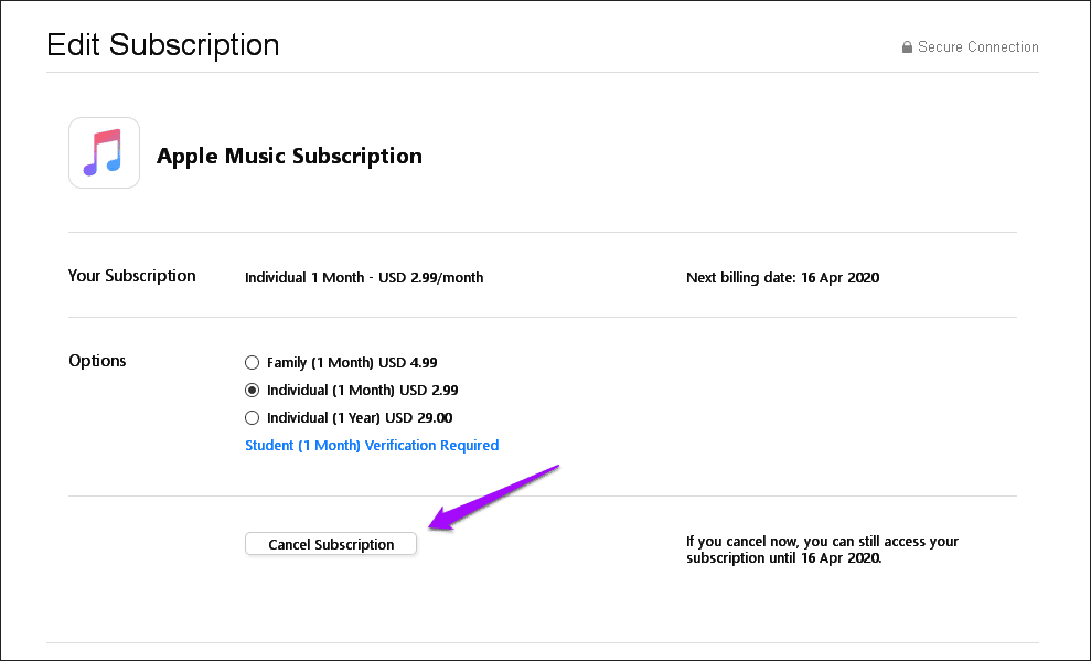 Отписаться от Apple Music 30