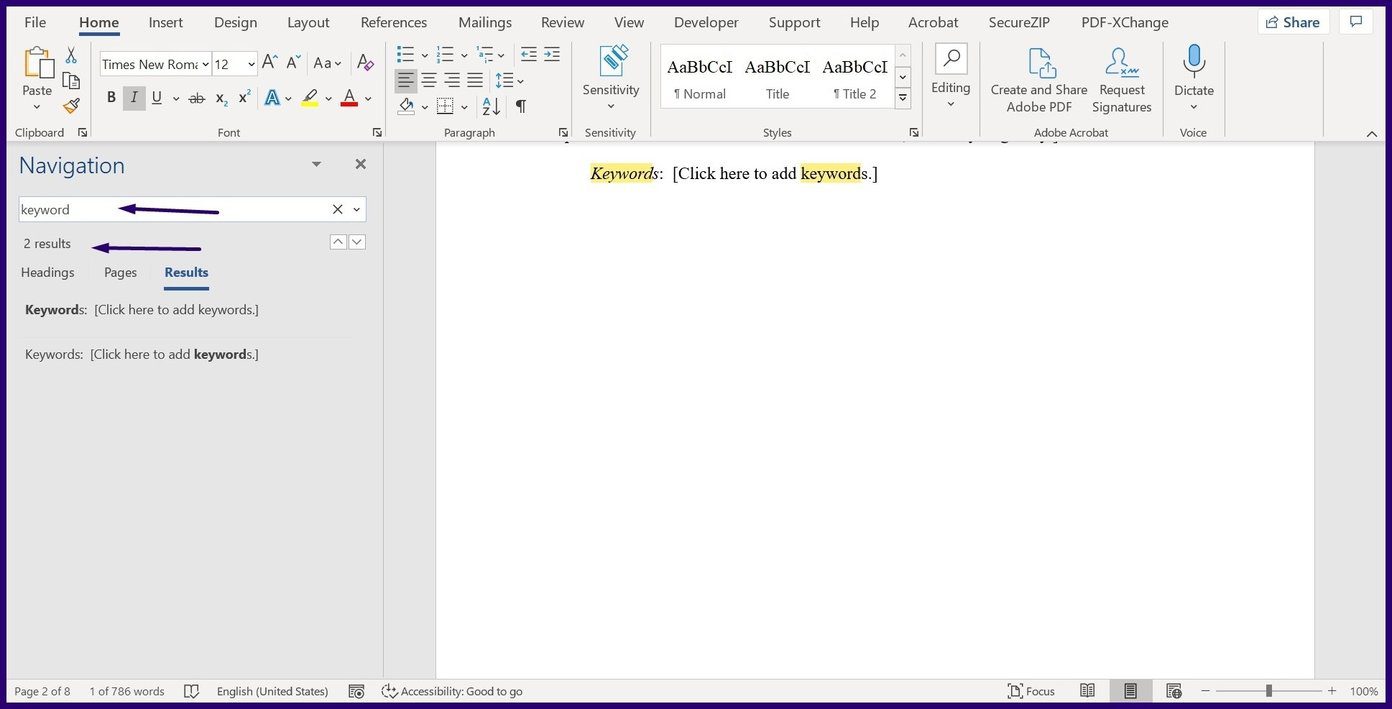 Как использовать поиск и замену в Microsoft Word, шаг 4