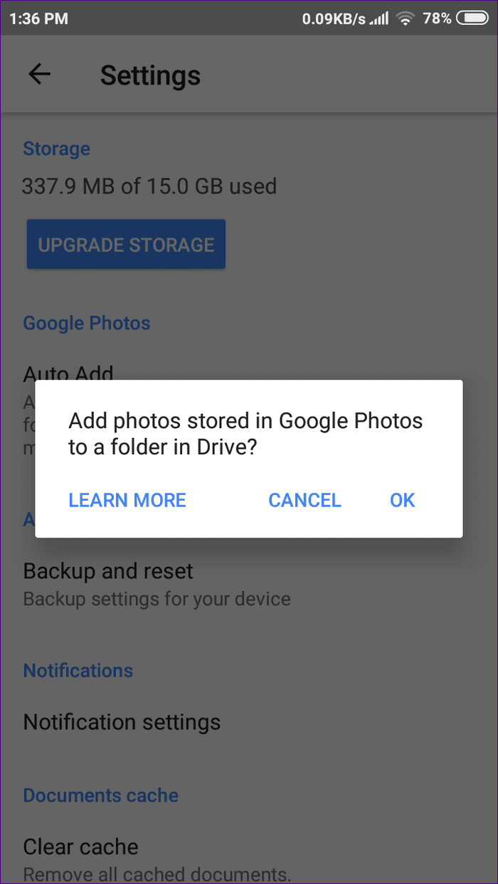 Удалить фотографии с Google Диска 8