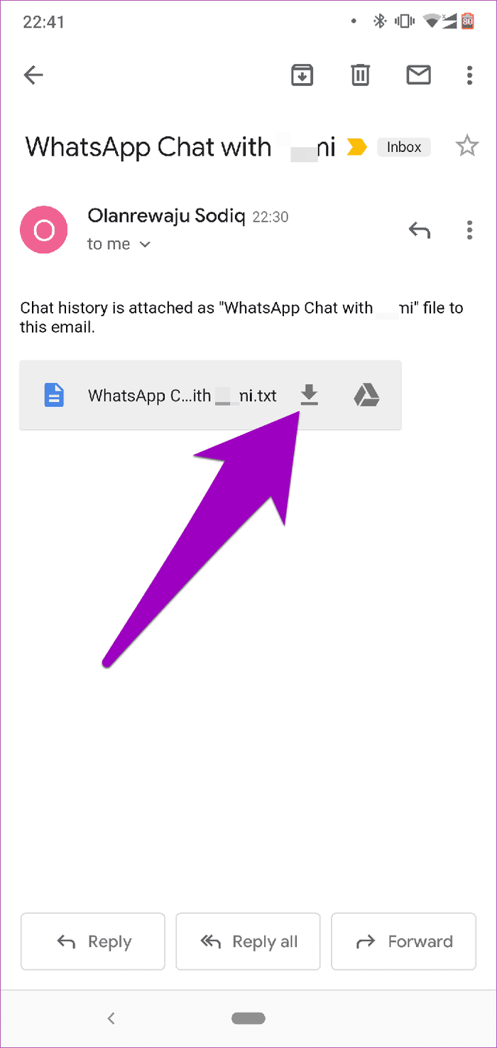 Экспорт чата WhatsApp Pdf 07