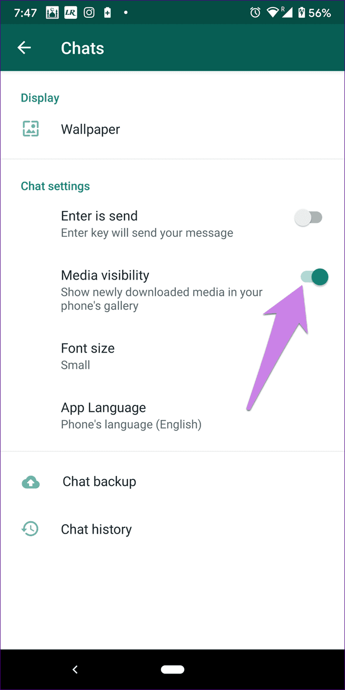 Изображения WhatsApp не отображают галерею на Android iPhone 4