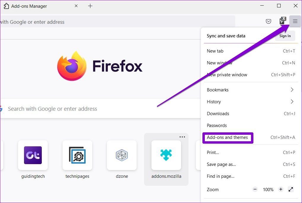 Дополнения для Firefox