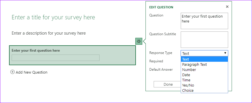 Как создавать бесплатные опросы в Microsoft Excel Online 10