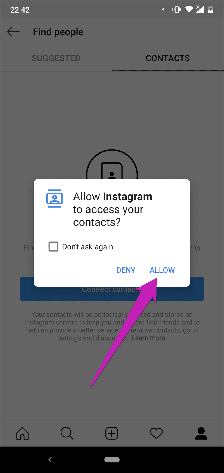 Найди кого-нибудь по номеру телефона в Instagram 02