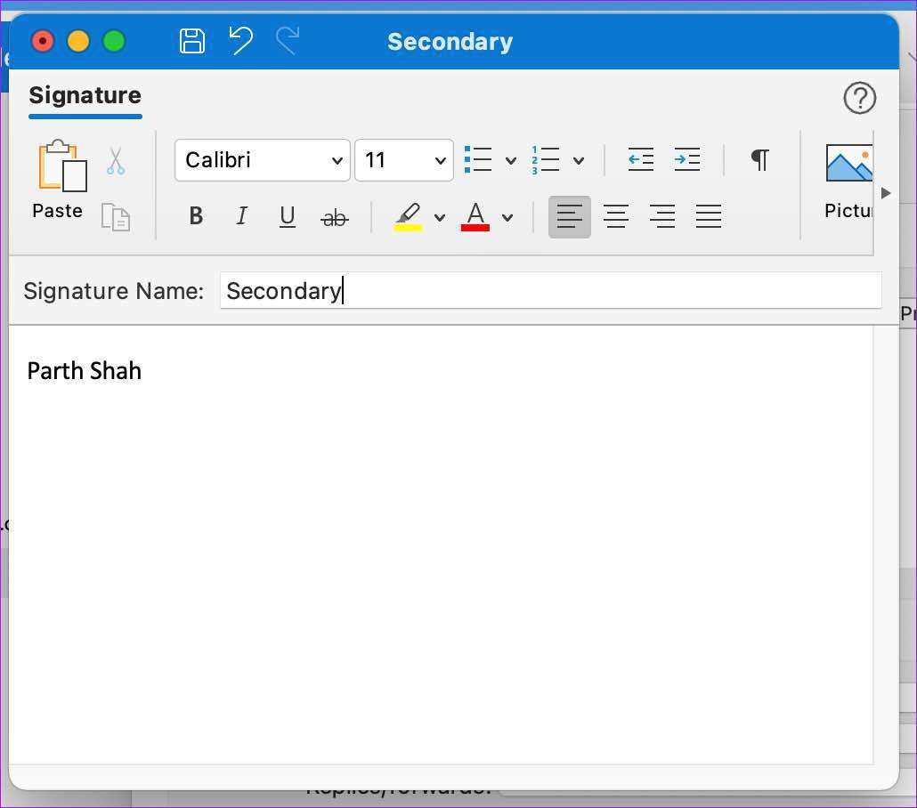 Создайте новую подпись в Outlook