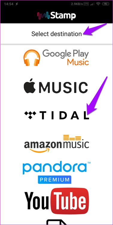 Перенос плейлистов из Spotify в Tidal 2