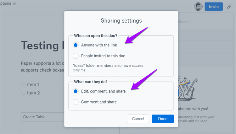 Dropbox Paper против понятия 9