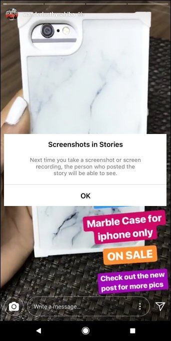 Скриншот истории в Instagram 1