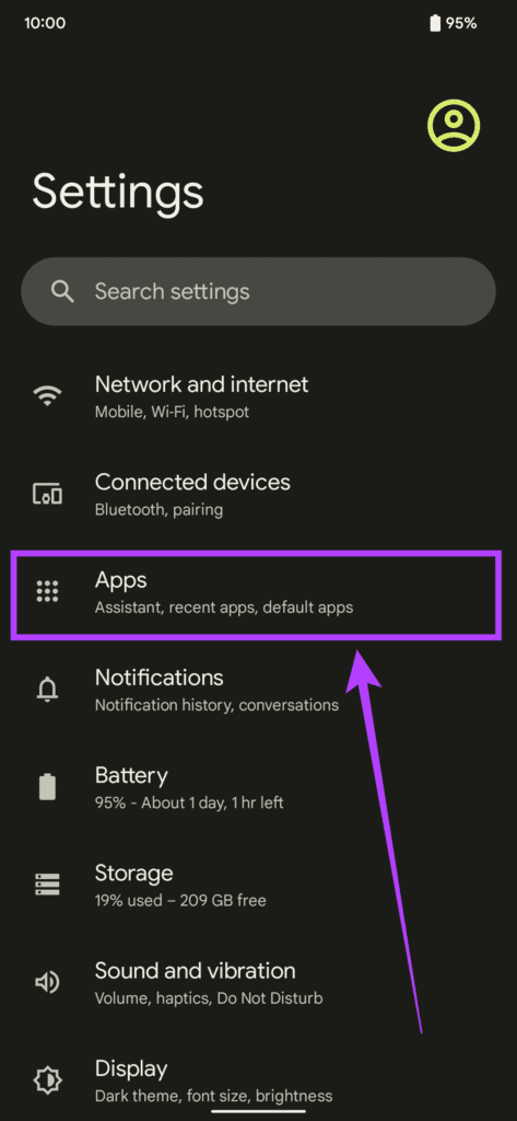 Настройки Android