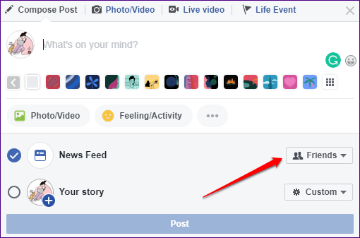 Настройки конфиденциальности Facebook 5