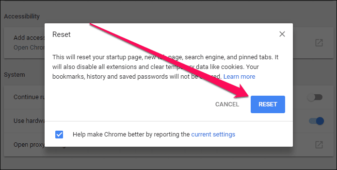 Исправление проблемы со входом в Chrome 14