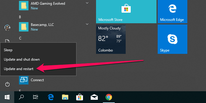 Обновление и завершение работы Windows каждый раз, проблема 17