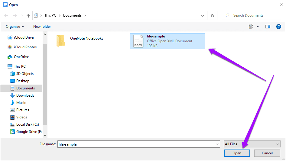 Конвертировать DOCX в GDOC 2