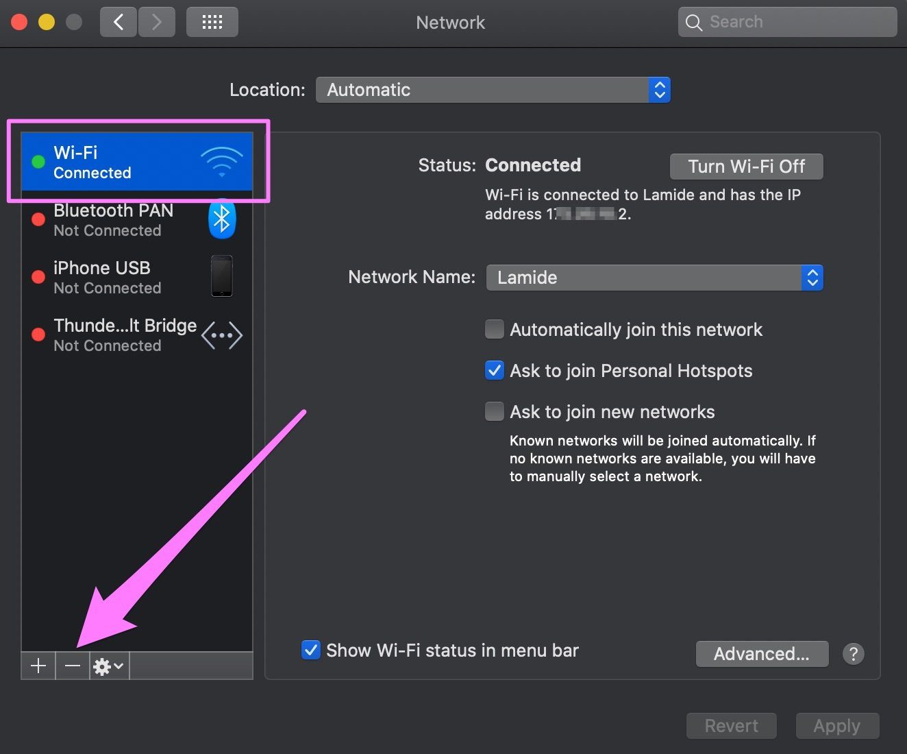 Сбросить сетевой стек Wi-Fi Mac 01