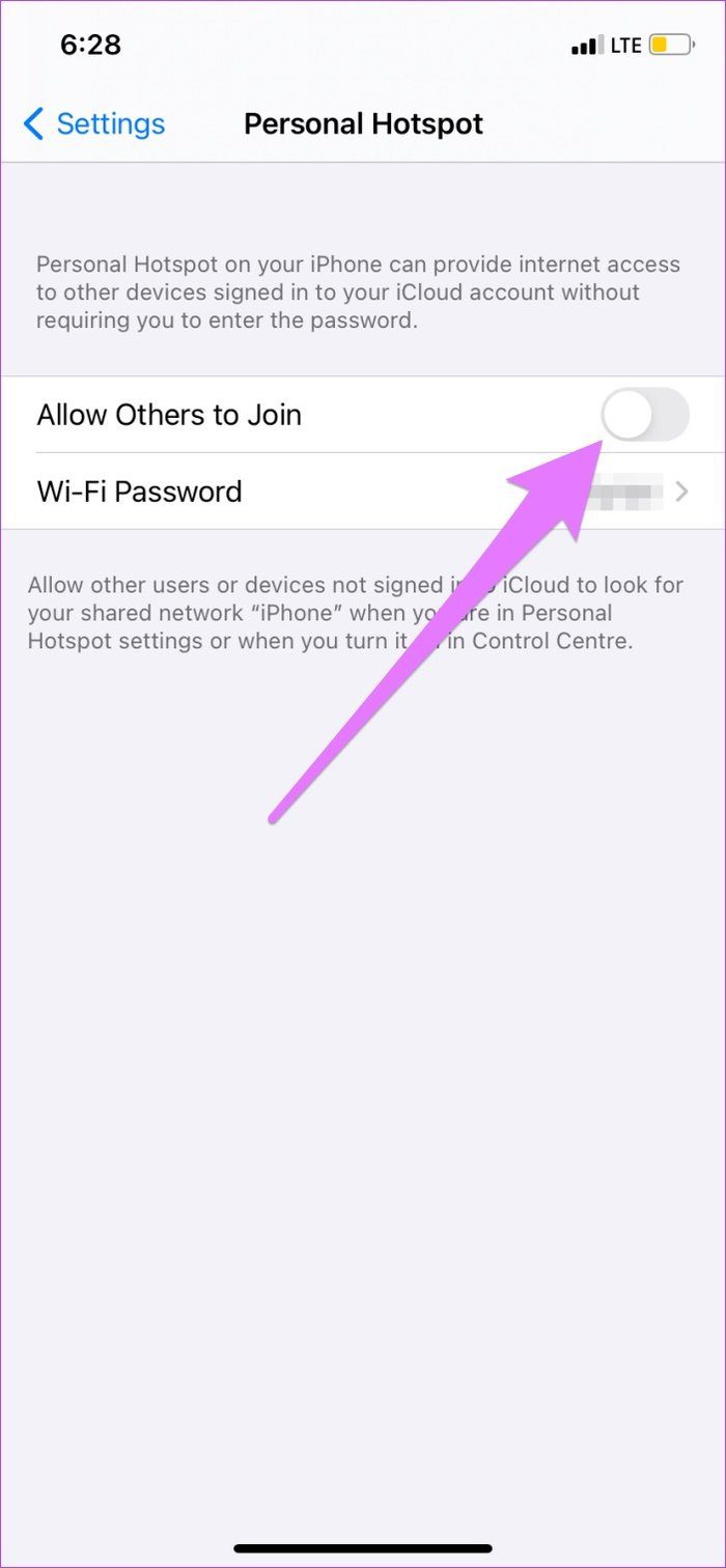 мгновенная точка доступа против персональной точки доступа ios 03