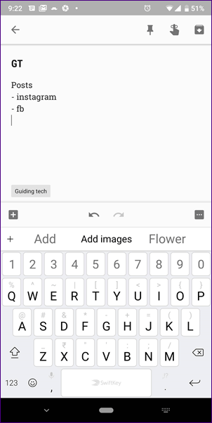 Вложенные подсписки Google Keep 3