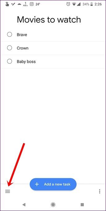 Возможности Google Tasks Подсказки 12
