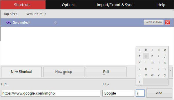 Быстрый доступ к избранному Chrome 303