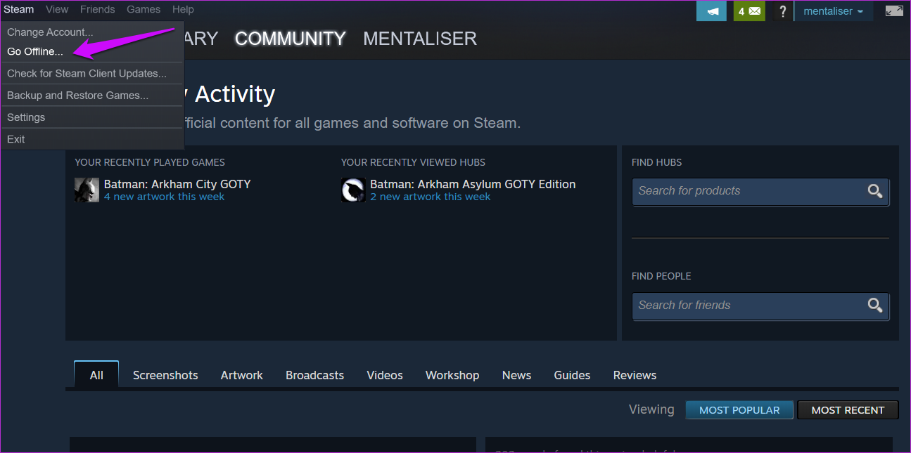 Исправить ошибку Steam, не загружающую игры 13
