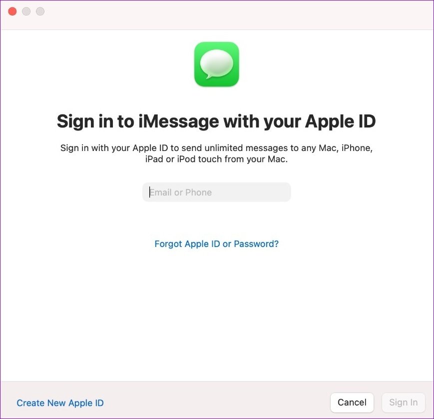 Войдите в i Message с Apple ID