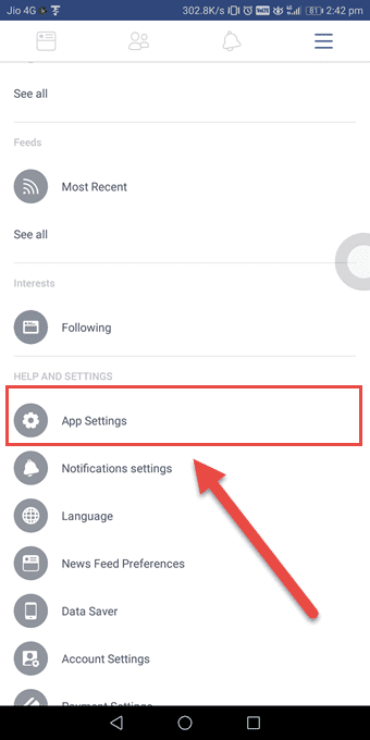 Скрыть на Facebook Android 2