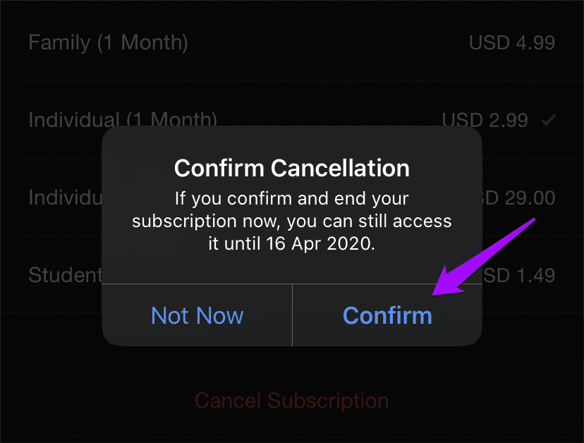 Отписаться от Apple Music 10