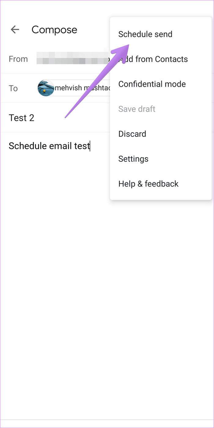 Как запланировать электронную почту в приложении Gmail и на рабочем столе 7