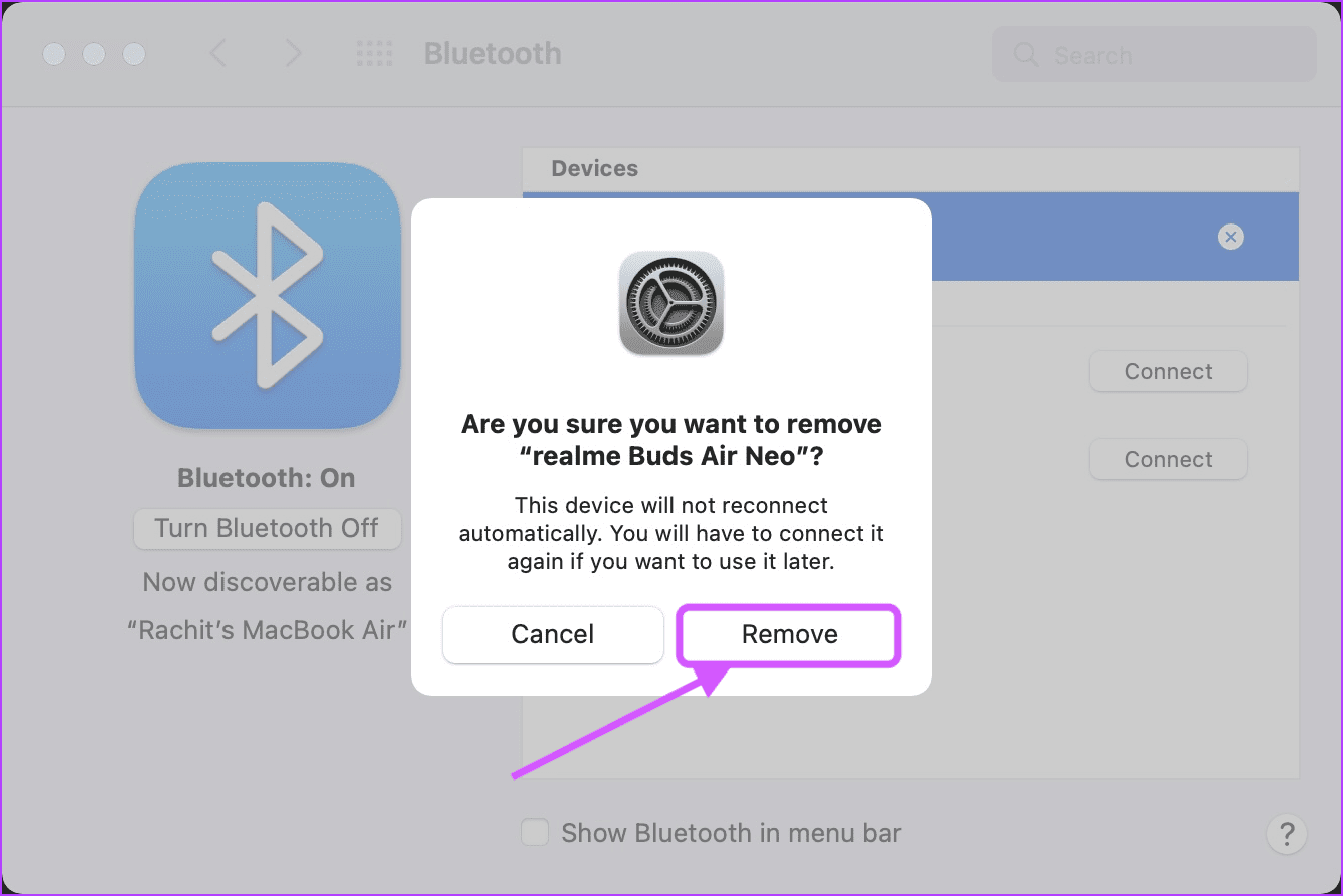 2. Удалите и снова подключите все устройства Bluetooth 4.