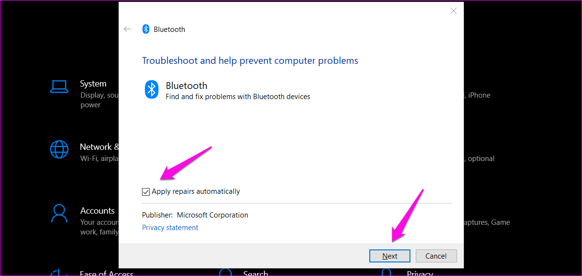 Исправления для параметра Bluetooth, отсутствующего в Центре уведомлений в Windows 10 7