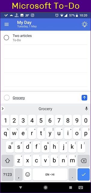 Задачи Google против Microsoft Todo 8
