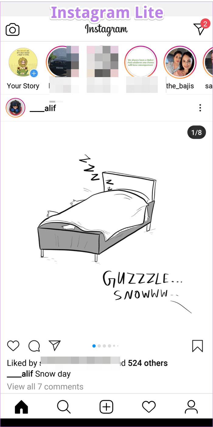 Разница между Instagram и Instagram Lite 5