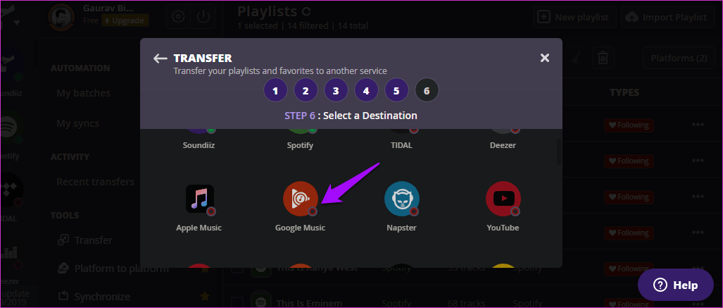 Перенос плейлиста из Spotify в Google Play Music 17