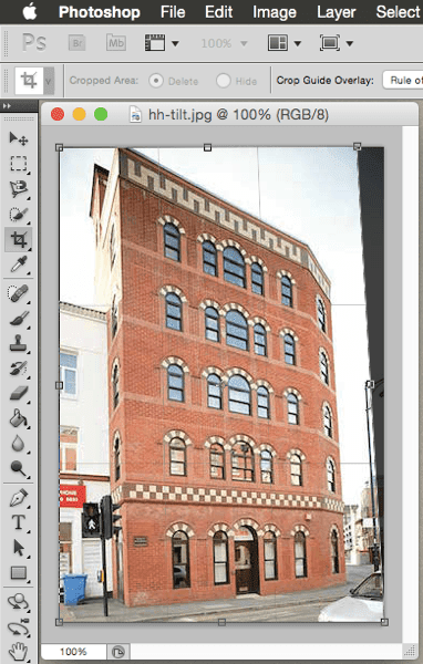 Угол выбора изображения Photoshop