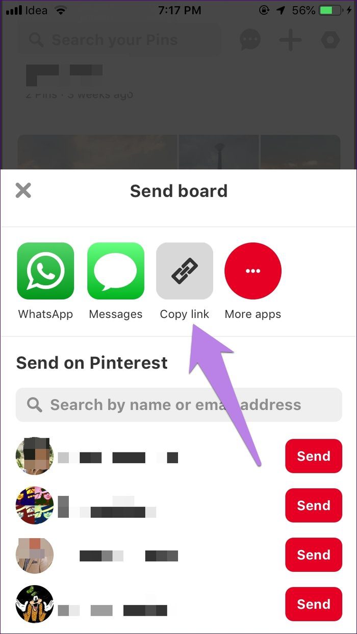 Поделитесь досками Pinterest 12