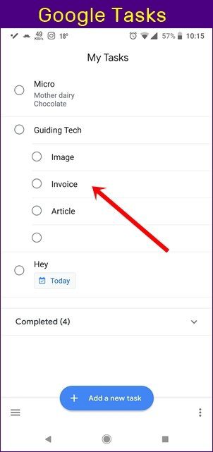 Задачи Google против Microsoft Todo 10