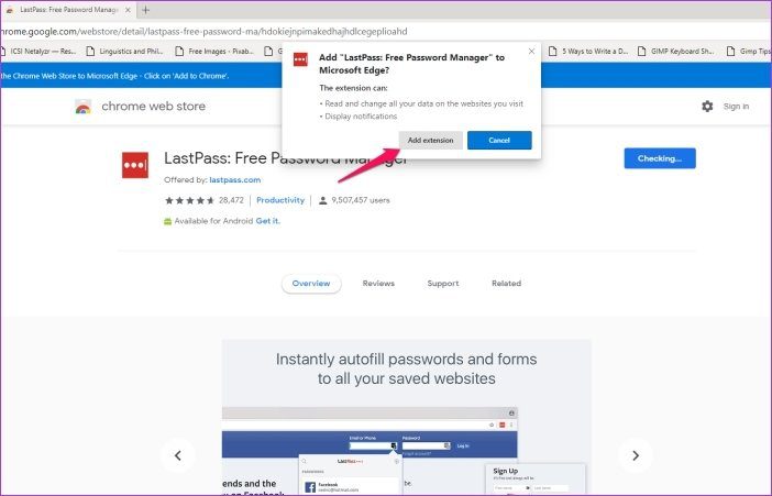 Как установить расширения Chrome в Microsoft Edge 9