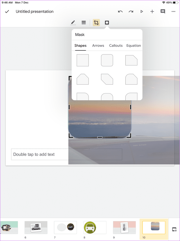 Вписать изображение в форму Google Slides 15