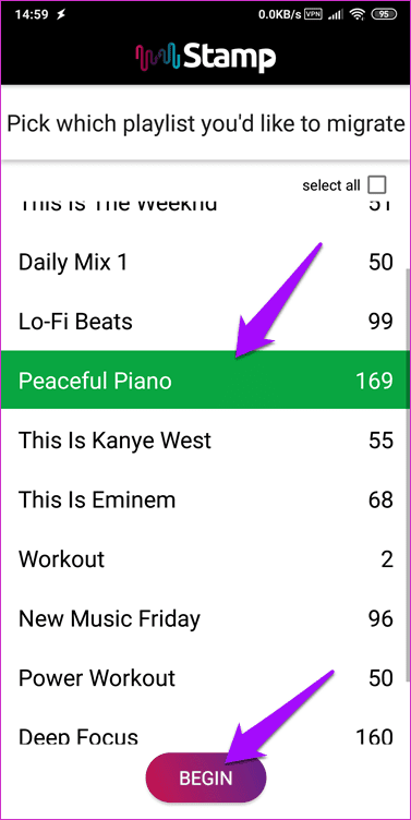 Перенос плейлистов из Spotify в Tidal 3