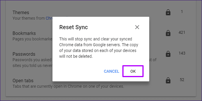 Chrome Используйте кодовую фразу синхронизации 10