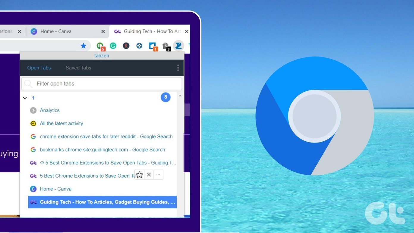 Расширения Chrome для сохранения вкладок