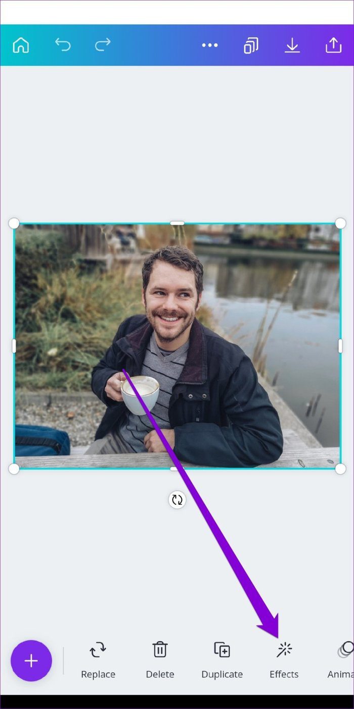 Эффекты в Canva